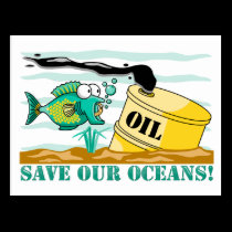 "Save Our Oceans" postcards