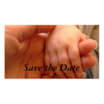 Save the Date Baby Shower Business Cards
