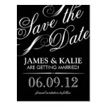 SAVE THE DATE | BLACK & WHITE POST CARD
