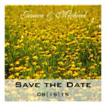 Save the Date Blooming Flowers Purple Announcement invitations