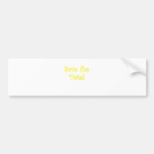 Save the Date Bumper Sticker