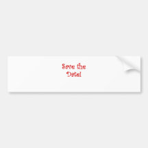 Save the Date Bumper Stickers