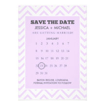 Save the Date | Calendar Style Custom Invitations