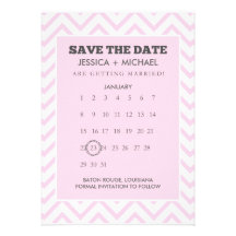 Save the Date | Calendar Style Custom Invites