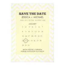 Save the Date | Calendar Style Invitation