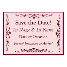 Save the Date Card Business Card