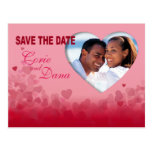 Save the Date Heart Festival Photo Postcard