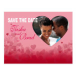Save the Date Heart Festival Photo Postcard
