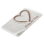 Save the Date Heart of Sand Magnets