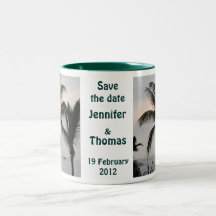 Save the Date palm tree Mugs