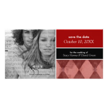 Save the Date Photo Card Announcements {Red}