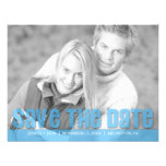 Save The Date Photo Cute Flat Announcement Card