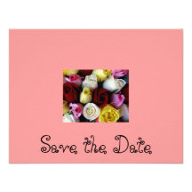Save the Date-Rose bouquet Custom Invitation