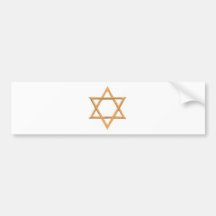 Save the Date/Star of David Bumper Stickers