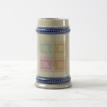 Save the Date/Star of David Mugs