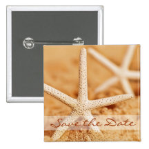 Save the Date Starfish Button