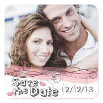 Save the Date Stickers stickers