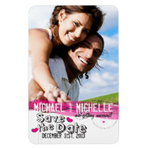 Save the Date Template Magnet magnets