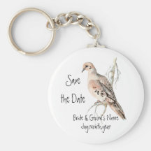 Save the Date, TurtleDove, Bird Wedding Key Chain