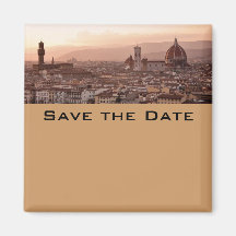 Save the Date Tuscany Magnets