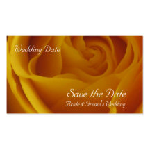 Save the Date Yellow Rose Cards Business Card Templates