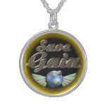 Save the Earth sterling silver necklace by Valxart necklaces
