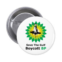 Save The Gulf Boycott BP Buttons