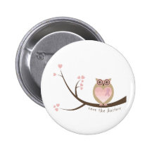 Save the Hooters Round Button