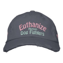 Save the Pitbull, Euthanise the Human Dog Fighters Baseball Cap