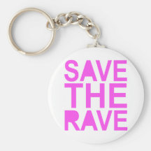 SAVE THE RAVE purple Key Chains