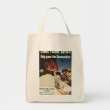 Save Your Cans World War 2 Canvas Bag