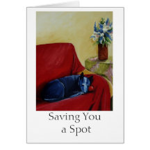 Saving You a Spot Greeting Card