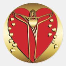 SAVIOR OF HEARTS ROUND STICKERS