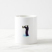 Sax Player Stylised Purple Version Mugs
