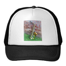 Saxophone Against Brick Hats