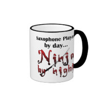 Saxophone Ninja Coffee Mug