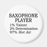 Saxophone Player Hot Air Refrigerator Magnet