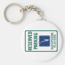 Saxophone Players Parking Key Chains