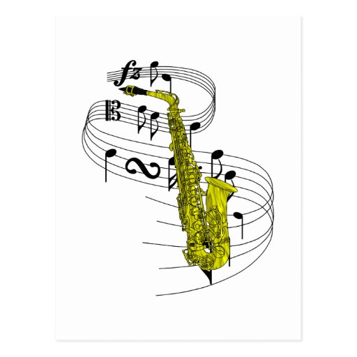 Saxophone Postcards