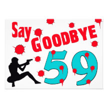 Say Goodbye To 59 A 60th Birthday Celebration Invites