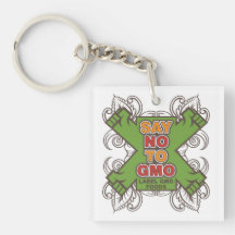 Say No to GMO Acrylic Key Chains