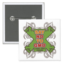 Say No to GMO Pin