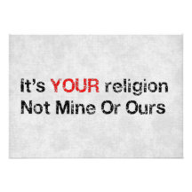 Say No To God Cults Personalized Announcement