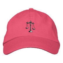 Scales Of Justice Embroidered Hats
