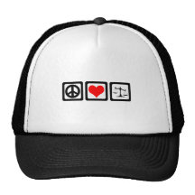 Scales of justice mesh hat