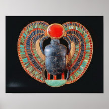 Scarab pectoral, from the tomb of Tutankhamun Poster