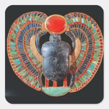Scarab pectoral, from the tomb of Tutankhamun Square Sticker