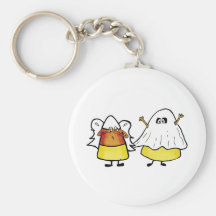Scared Candy Corn Keychains