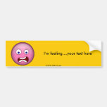 Scared Purple Bumper Sticker