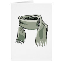Scarf Greeting Cards